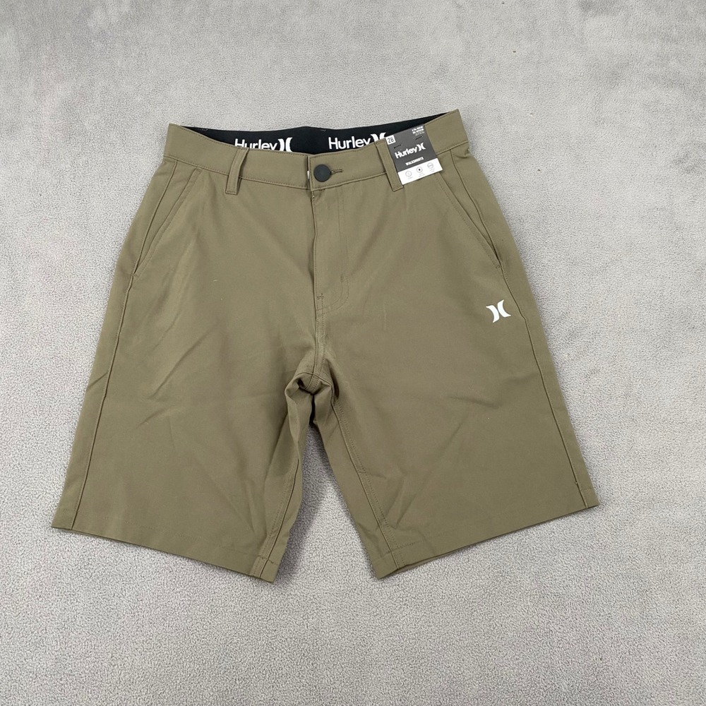 Hurley H2O-Dri Hysyng Walkshorts Mens 28 Woodlands Green Hybrid All Terrain New